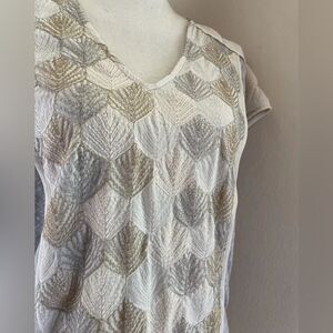 Anthropologie Embroidered Top